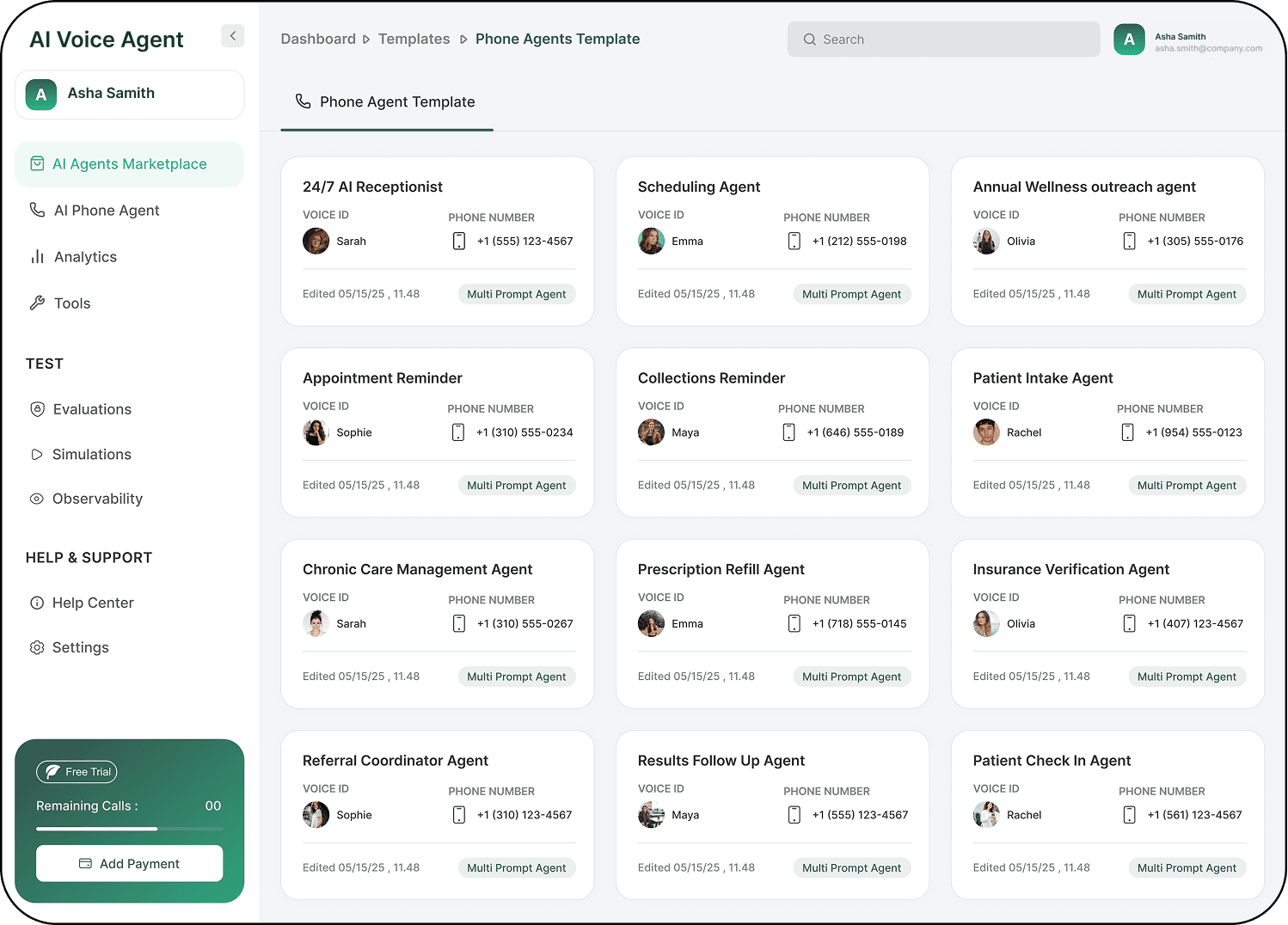 AI Voice Agent Platform