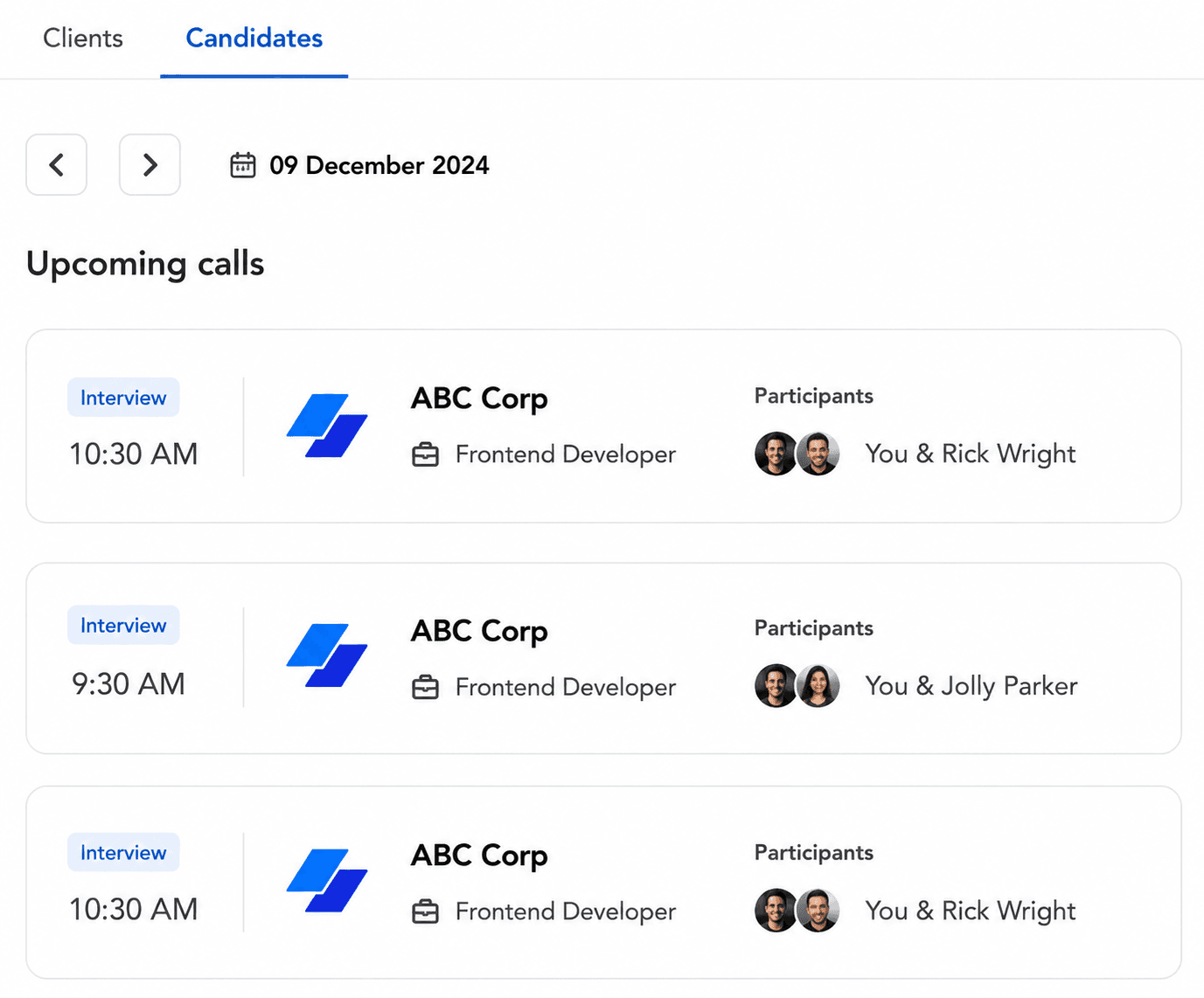 Recruitment Agencies screenshot of the AI Recruitment Platform