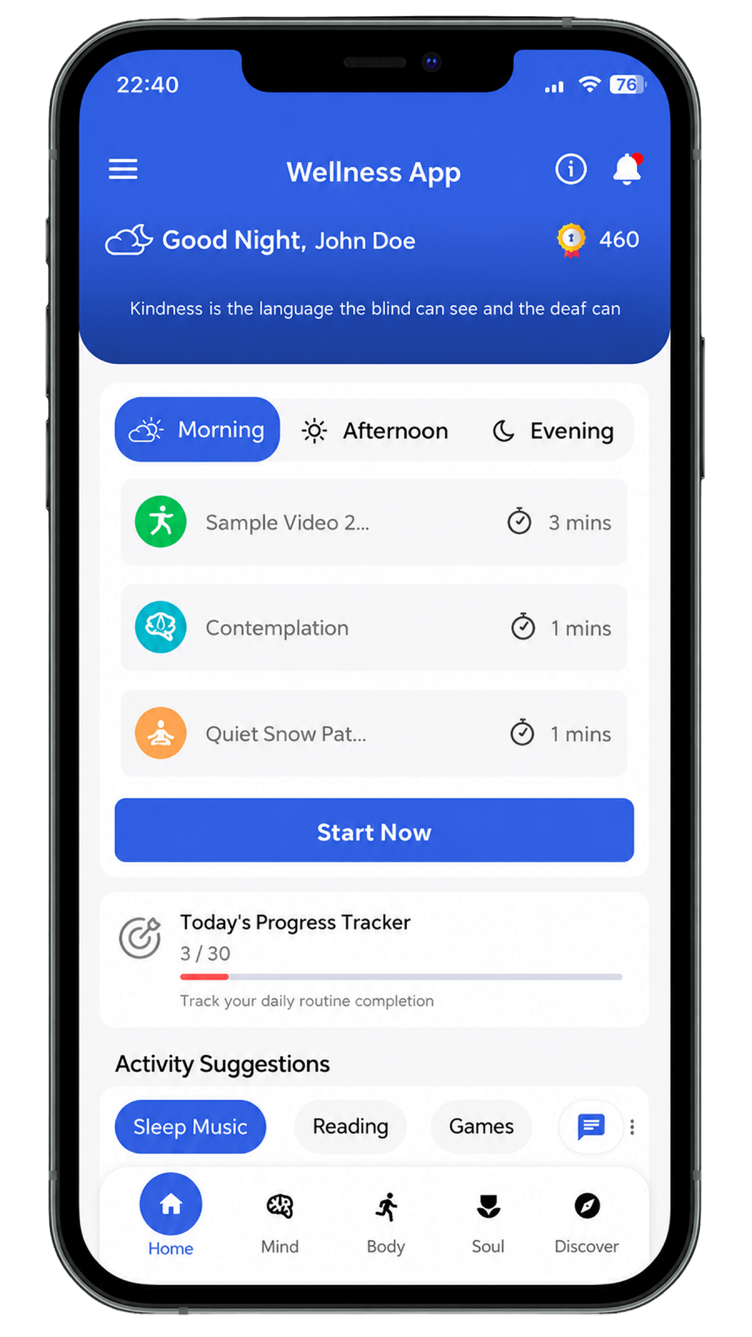Wellness Mobile App